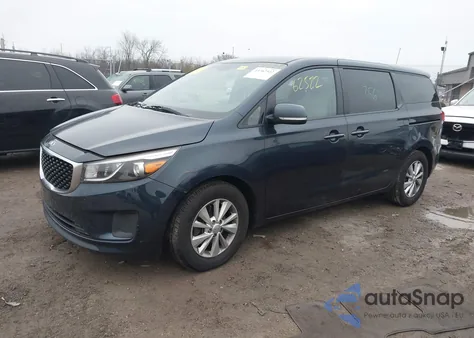 2017 Kia Sedona Lx z USA, uszkodzony, nr VIN KNDMB5C10H6224164